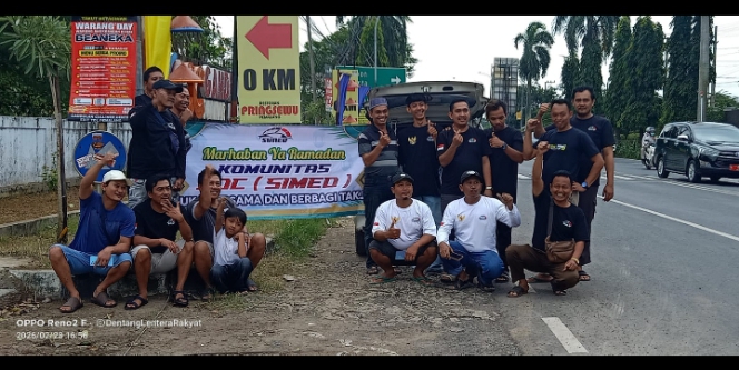 Berbagi Berkah Ramadhan, Paguyuban Driver Online SOC SIMED Pemalang Bagi Ratusan Paket Takjil